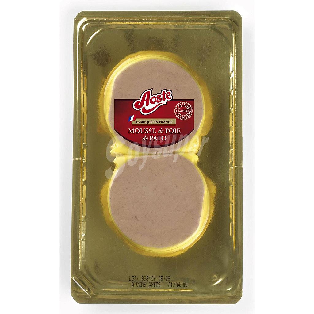 AOSTE mousse de foie de pato pack 2 x 100 gr