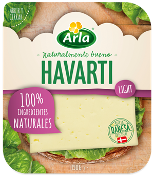 ARLA queso havarti lonchas envase 150 gr