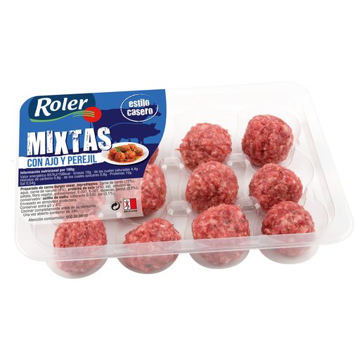 Albóndigas mixtas de cerdo y vacuno bandeja 420 gr