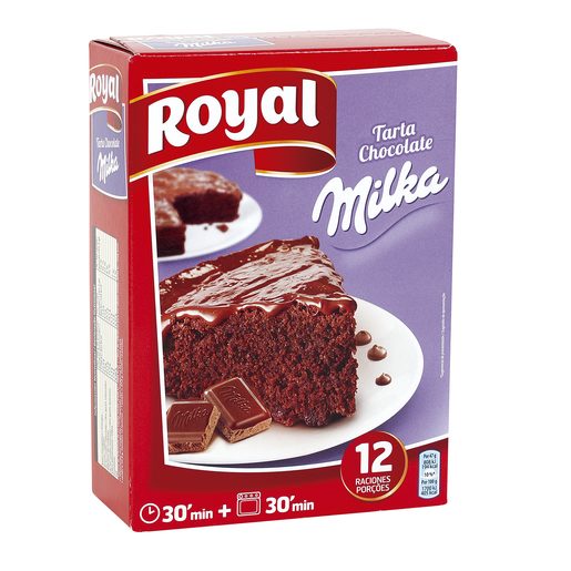 ROYAL preparado para tarta de chocolate con milka estuche 350 gr