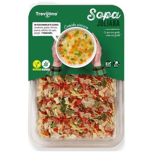 Sopa juliana deshidratada bandeja 100 gr